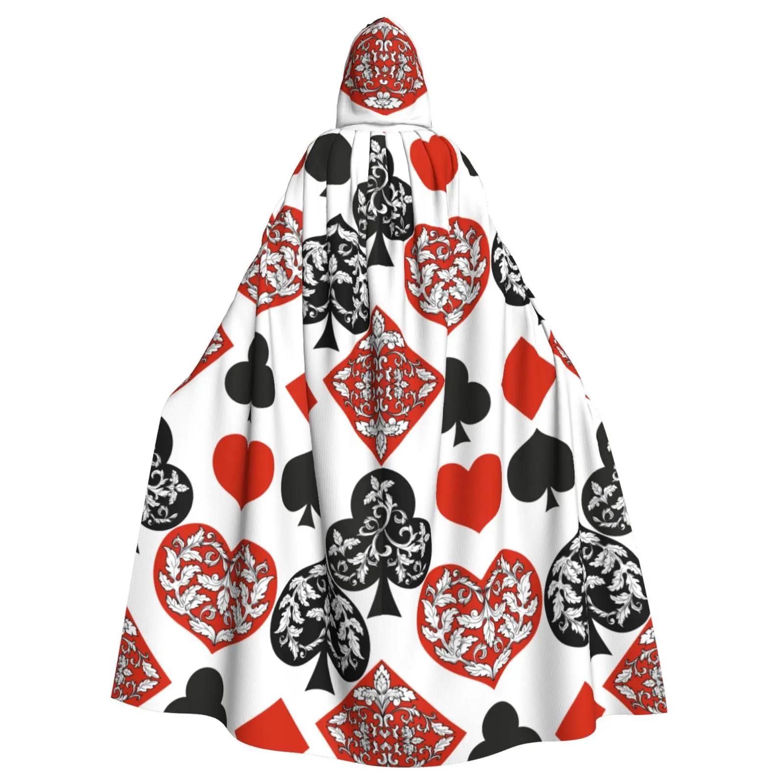 

Золотая Алиса в Стране Чудес Покер Красный Черный Взрослый Плащ Накидка С Капюшоном Средневековый Костюм Ведьма Викка Эльф Пурим Карнавальная Вечеринка One Size