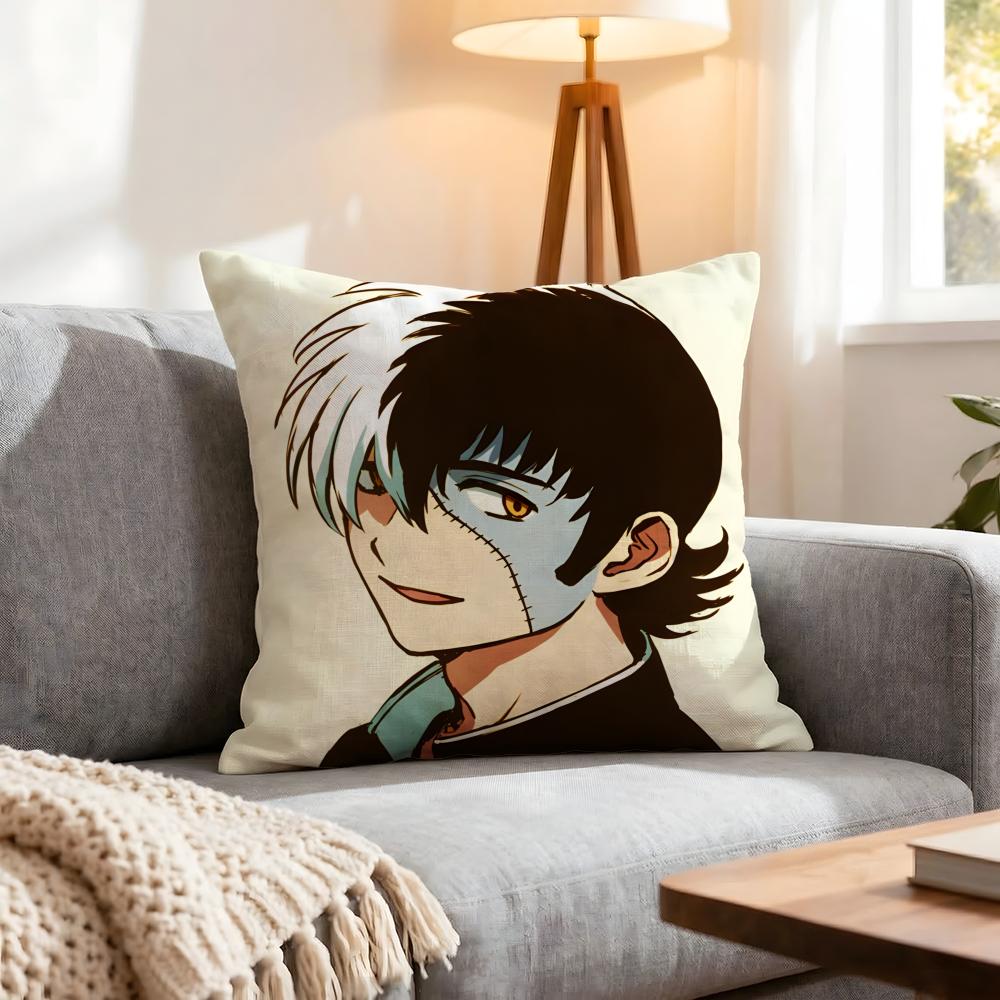 Anime Young Black Jack Cushion Cover Pcs Decorative Covers Soft Cushion Case for Sofa Couch Decor x x Pillowcases