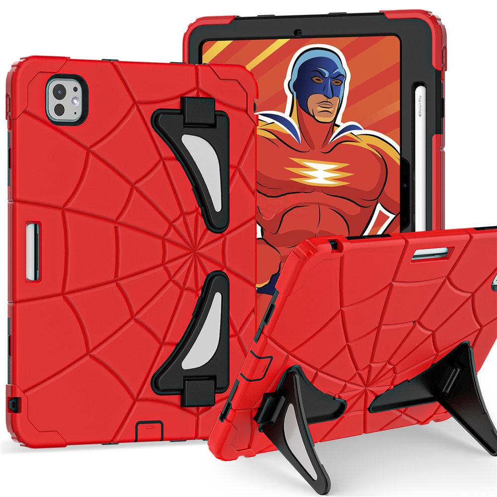 Spider Armor Case For iPad Pro 11 M4 A2836 2025 Gen Hevay Duty Rugged Protection Kids Tablet Cover With Pen Slot