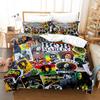 Singer Bob Marley Bedding Set Cartoon Anime Three-piece Set Adult Kid Bedroom Duvetcover Sets Cool Print Letto Matrimoniale