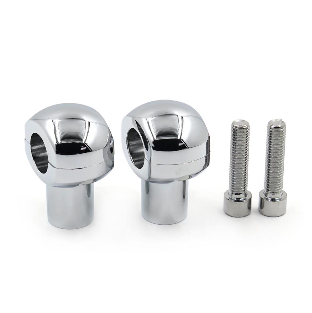 Chrome 25mm Handlebar Risers Fit For 1" Handlebar on Honda Suzuki Yamaha Kawasaki