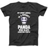 My Spirit Animal Is a Grumpy Panda Shirt for Men Women Kids Made In Canada Black