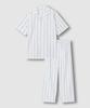 [JAJU] Men's Striped Short-Sleeve 10-Length Pajama Set [Shipped from Korea] 100% Authentic