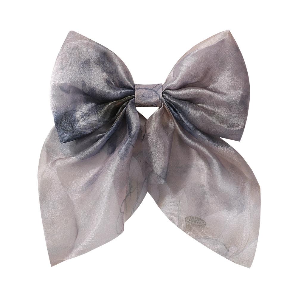 2Pcs Baby Hair Clip for Girls Hair Tie Ink Style Bow Kid Hair Accessory Sping Autumn Princess Children Hairband