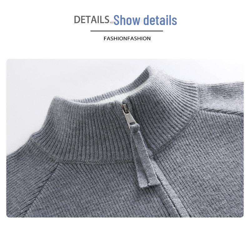 Autumn 2023 Men's Stand-up Collar Knit Cardigan