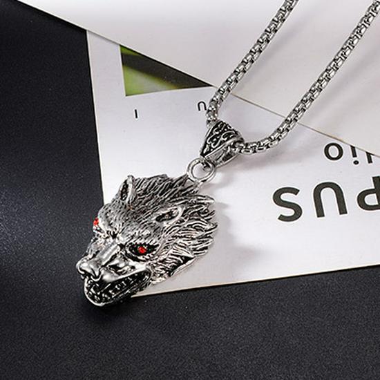 Trendy Titanium Steel Men's Dog Tag Necklace - Hip-Hop Style Pendant Chain