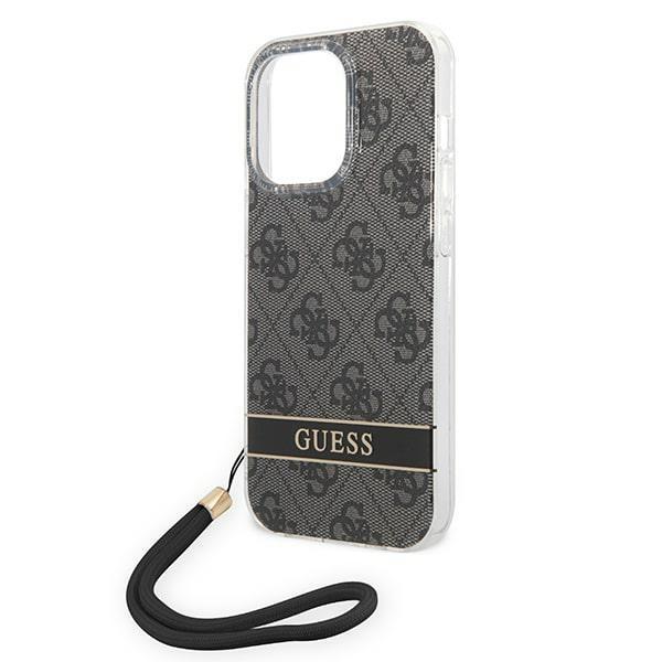 Guess Guohcp14Xh4Stk Iphone 14 Pro Max 6,7 Czarny/Black Hardcase 4G Print Strap