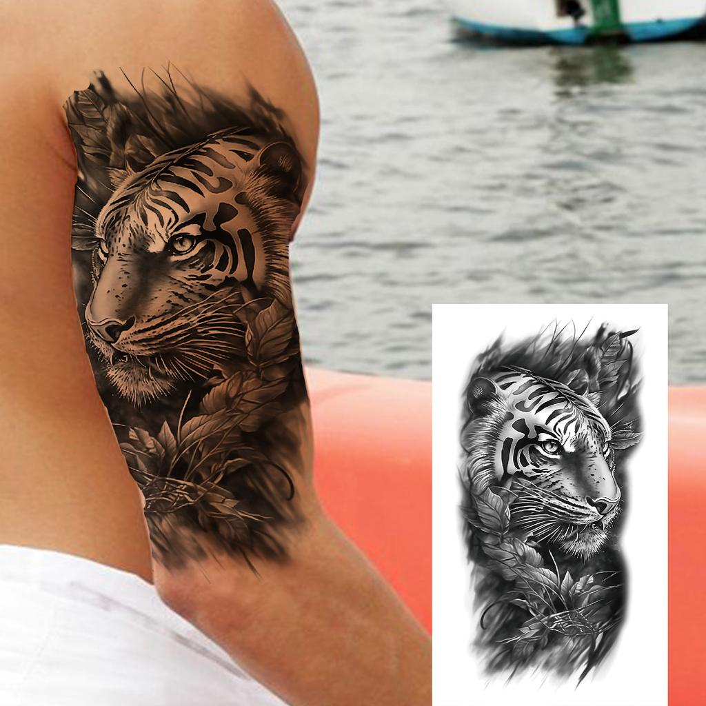 1 Sheet Dragon Temporary Tattoos For Men Women Water Transfer Tattoo Sticker Self Adhesive High Quality Fake Tatoo Arm Forearm