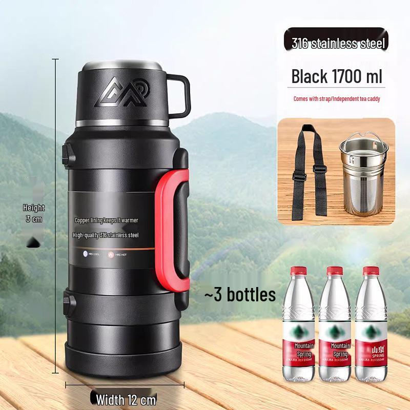 Thermos 316 Stainless Steel Travel Kettle with Large Capacity