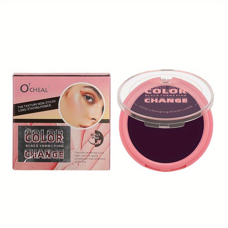 Multi-functional Warm-changing Blush Cream, Gradient Contouring Facial Eyeshadow, Three-in-one Natural Nude Makeup