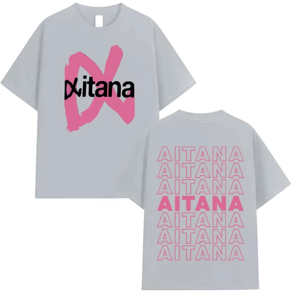 Summer Hot Sale Trendy Singer Aitana Ocana Tour Hippie T Shirt Cotton Tshirt Mens Y2K Casual Short Sleeves Tops Streetwear