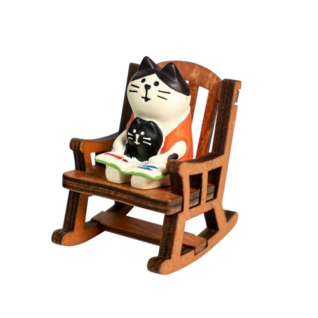 Desktop Ornaments, Small Animals, Rocking Chairs, Cute Decorations, Stress Relieving Dolls, Photography Accessories