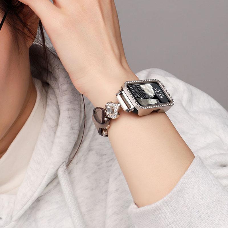 Diamond Case for HUAWEI Band 10 9 8 Accessories All-Around Hard Hollow PC Bumper Frame shell Cover for huawei band10 band9 band8