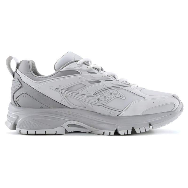 SAUCONY Shock Absorbers Slip Resistant Abrasion Resistant Low Top Running Shoes Unisex Light Gray, Dark Gray Saucony S79044-6