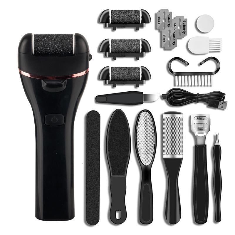 Digital Display Waterproof Electric Foot Grinder & Callus Remover Set