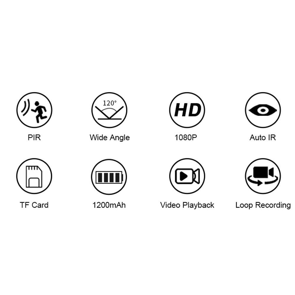 MD29 DVR HD 1080P PIR Motion Camera Night Vision Camcorder Mini Infrared Camera