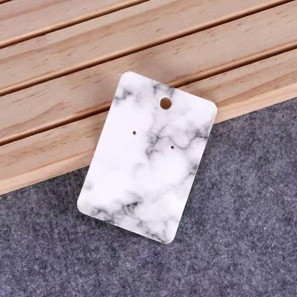 

100pcs Marble Earring Cards Colorful Abstract Style Necklace Display Card with Gold Lines Earring Necklace Display