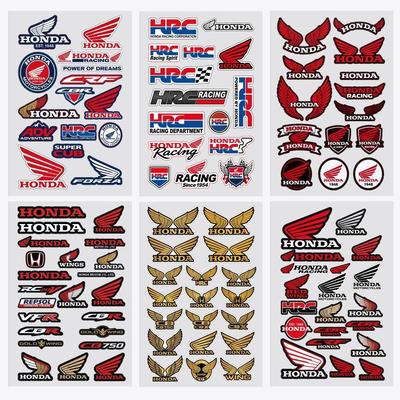 FOR HRC H WING Reflective Motorcycle Stickers, 3M Safety Warning At Night In the Dark Scooter Helmets