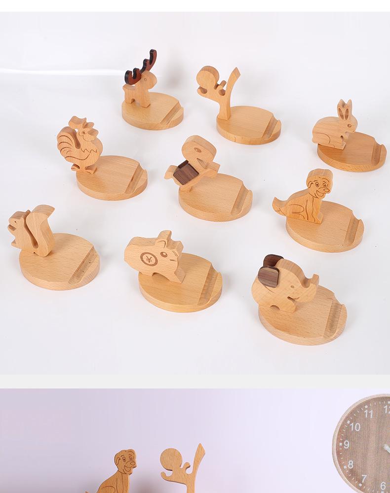 Beech Wood Phone & Tablet Stand: Lazy Person's Desk Ornament & Gift