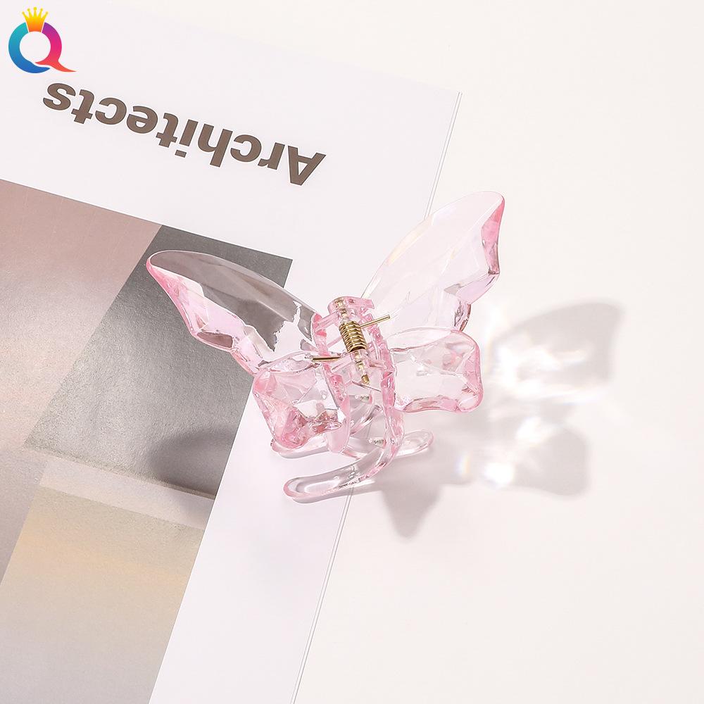 8 Style Transparent Mini Hair Pins Claw Crab Girls Women Barrette Acrylic Butterfly Hair Clips Korean Hair Accessories
