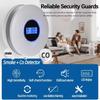 2 in 1 CO Monoxide Alarm LCD Display Smoke Alarm Air Quality Monitor CO Monitor  Travel