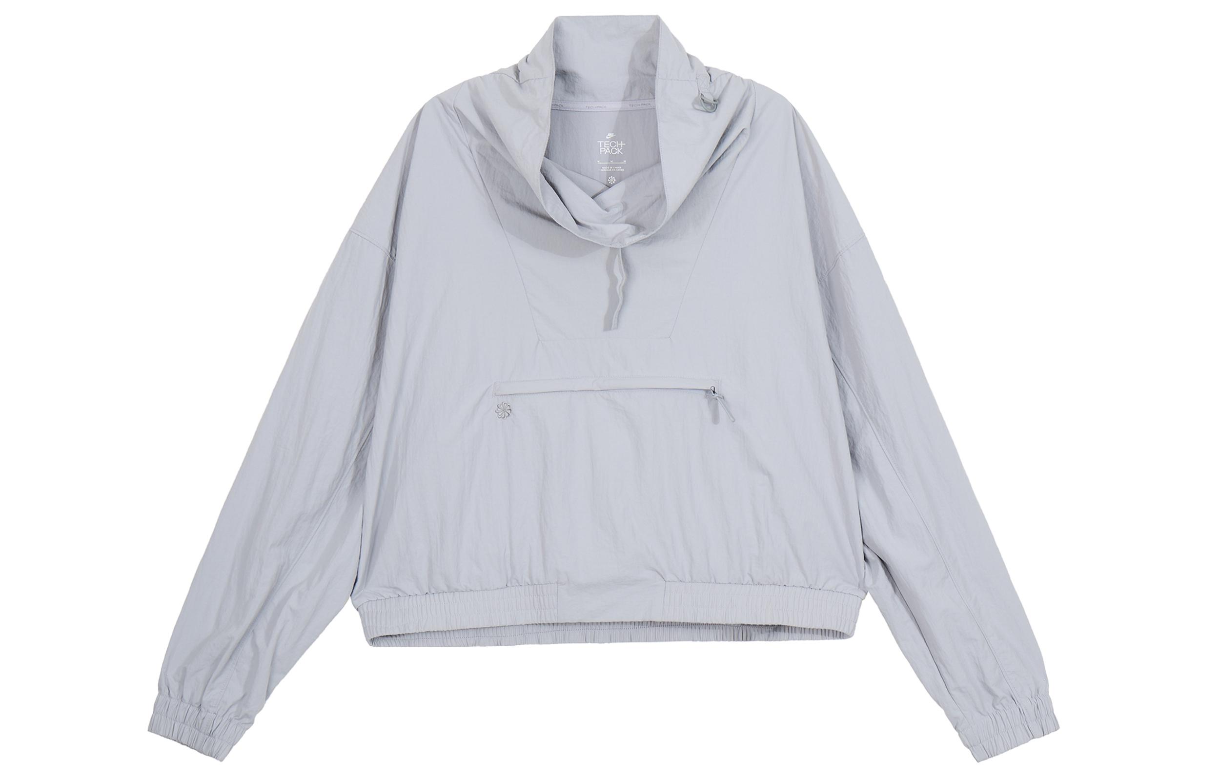 Nike SPORTSWEAR TECH PACK Jackets Women s Silver Gray Turtleneck Moderate Other DQ6658-012 XL