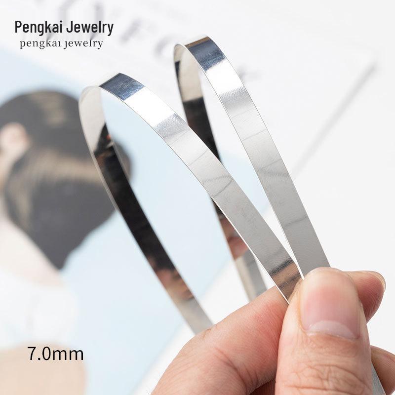 

Набор для изготовления своими руками металлического ободка, обтянутого тканью: Широкие 3-7 мм незаконченные аксессуары для волос для женщин