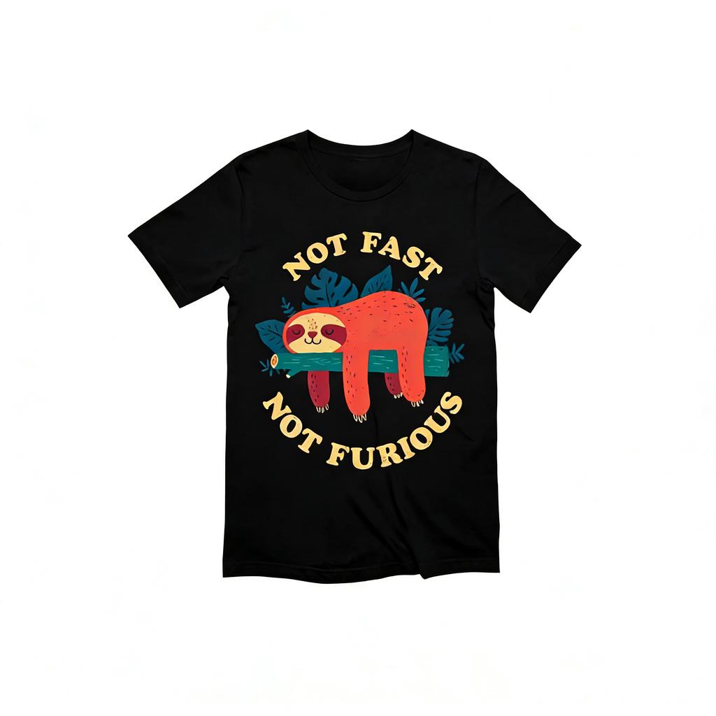 ZX The Trend Is Not Fast Not Crazy Sloth Printed Tshirt for Men and Women Casual Loose Highquality Mens Tshirt