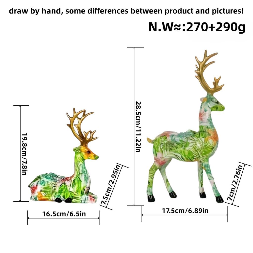 Modern Simple Resin Crafts Deer Ornaments Home Living Room Decoration Creative Opening Newlyweds Wedding Gifts