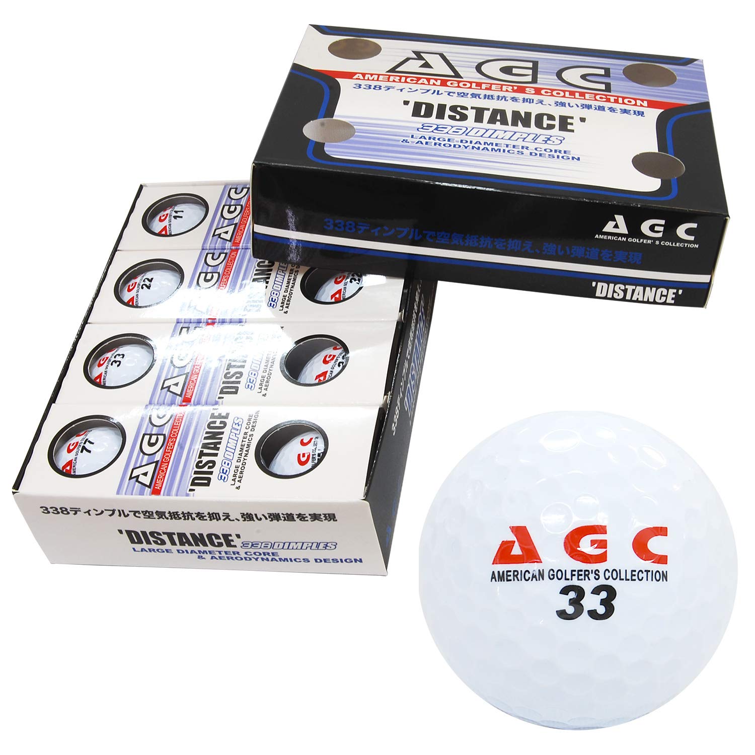 

LEZAX AGC 2-Piece Golf Balls, 1 Dozen (12 Balls), White, AGBA-4714