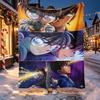 Detective Conan Pattern Blanket for Home Decoration, Bed, Sofa, Car Travel, Camping, Suitable for All Seasons, Birthday Christmas Gift
