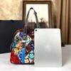 Leather Cowhide Bag Fashion Trend Women'S Bag Splicing Contrasting Color Portable Messenger Women'S Bag Large Capacity Travel