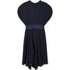 Casual Fashion Woven Commuter Waist-Defining Sleeveless Dress Women Dresses Legendary-Blue F11W334311F-NV