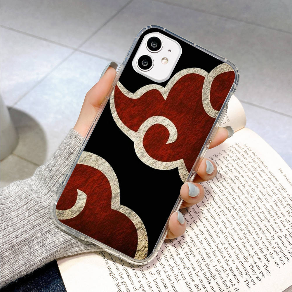 Case for Samsung A04 A14 A23 A34 A54 M23 M33 M52 M53 Realme 10 9 C30S C35 C55 VIVO Y02S Y21 Y51 X80 Pro Transparent Cover WI50 Akatsuki Naruto Cloud