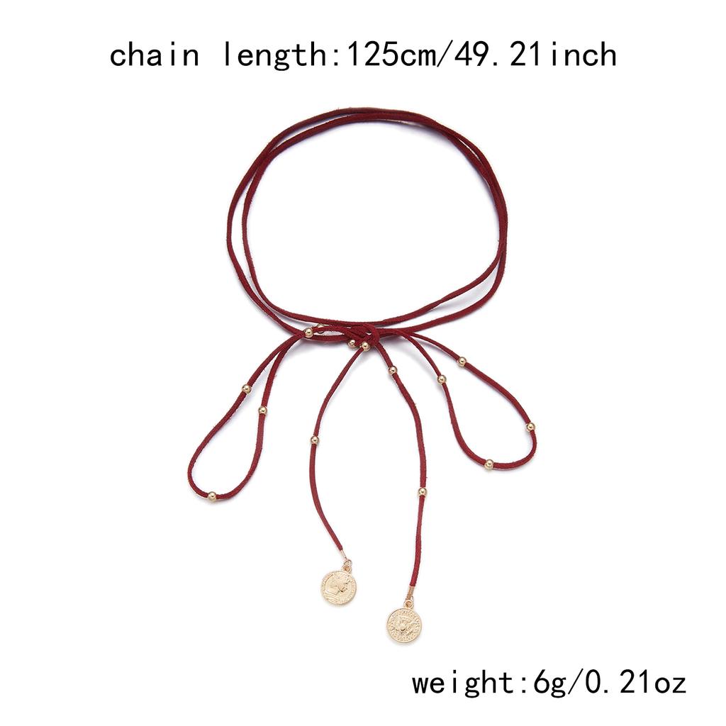 Vintage Black Velvet Bowknot Choker Necklace for Women Round Coins Weave Knotted Pendant Multilayer Necklace Y2K Jewelry Gift