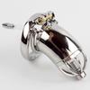304 Stainless Steel Male Chastity Belt Cock Cage Device with Urethral Sounds Catheter Lock Penis Ring Sex Toys for Men Couples
