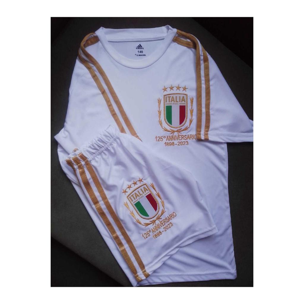 Noul sezon Italia 125 de aniversare Design special Anonymous Set triplu șosete și pantaloni scurți din jerseu pentru copii