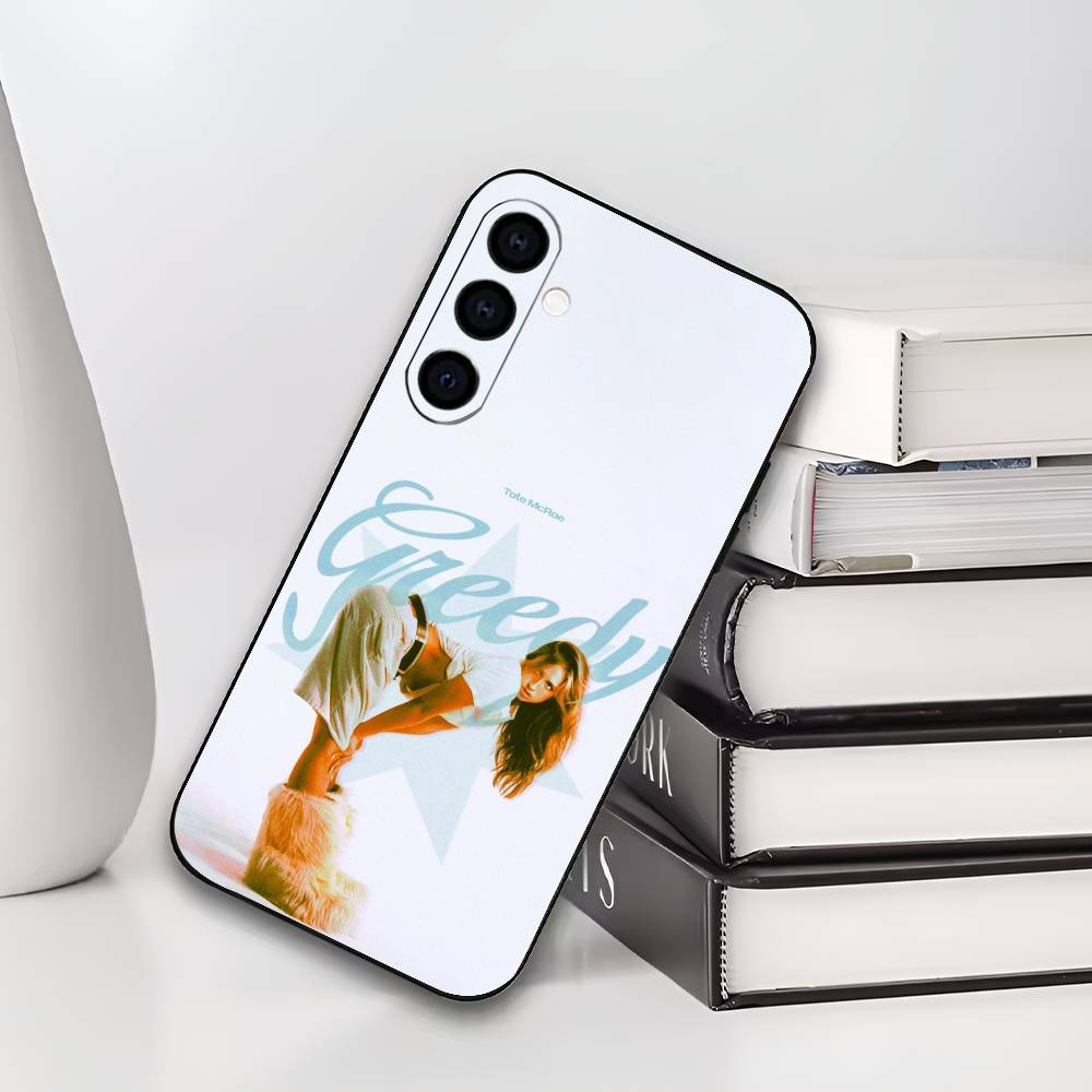 

T-Tate McRae Phone Case For Samsung Galaxy A73,A72,A71,A70,A53,A52,A51,Soft Silicone Black Cover Samsung a21s