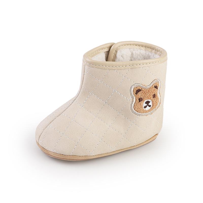 Winter Baby Walker Shoes: Warm Velvet Cartoon Shoes for 0-1 Year Old Boys & Girls