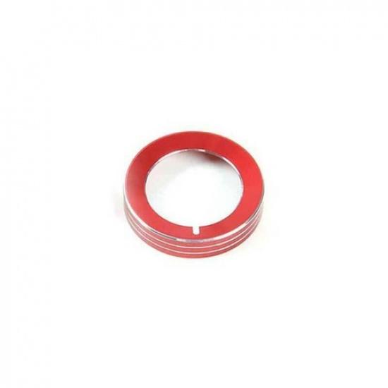 Red Aluminum Function Control Button Button Trim 1PCS For Ford Mustang 2015-