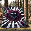 1pc Heart Roses Decorative Print Outdoor Flannel Blanket , Machine Washable Perfect Gift for Birthday , Holiday Travel Accessory , Durable Material
