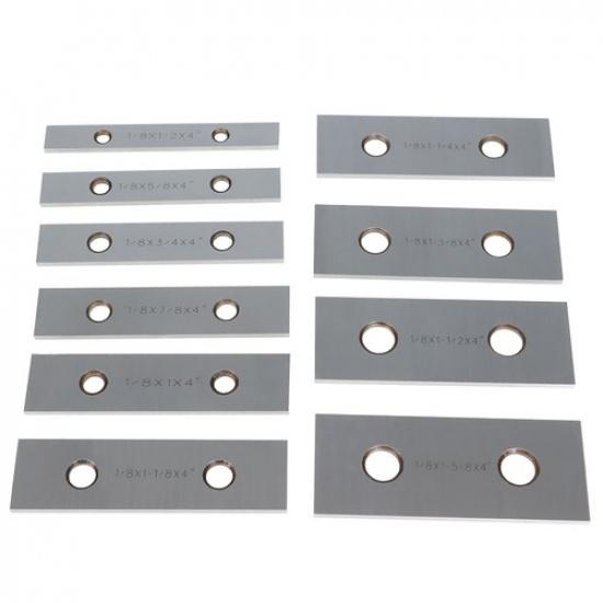 10 Pair 1/8 X 4-In Precision Parallel Set .001" Hardened Steel In Case Steel New