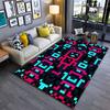 Pixel Robot Pattern Carpet Suitable As a Non-slip Mat for the Living Room or Bedroom Sofa