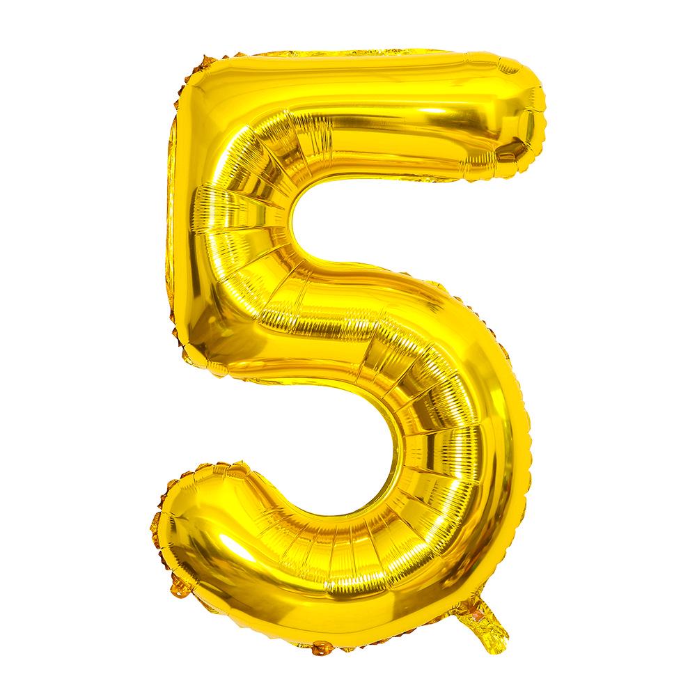 Globos de Aluminio con Número de 40 Pulgadas (EE. UU.) - Decoración de Fiesta