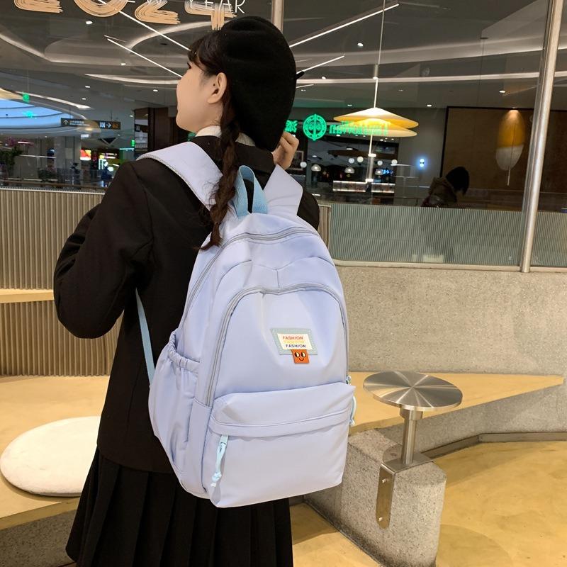 Backpack Nylon Cloth Schoolbag New Backpack Fashionable Sweet Simple Bag Bag Bag