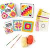 50Pcs/Box Mix Matchs Designs The Granny Square Card Decks Knitting Kit For Adults Diy Grandma Knitted Pattern Set