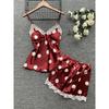 Women's Suspenders Pajamas Set Export Sling Lace Sideband Chest Pad Pajamas Suit Women