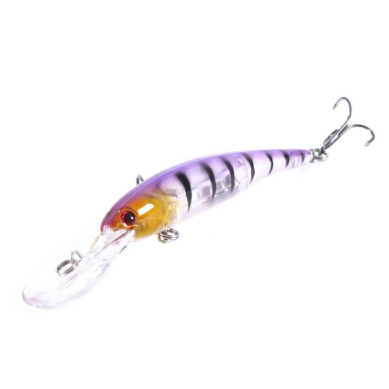Fish Hook Bait 10g Deep Diving Large Minnow Wobbler Lure Artificial Hard Bait Crankbait Bass Pike Walleye Perch Fishing Gear