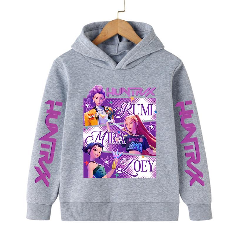 2026 Nové v módě Stylová mikina s kapucí Dětská Kpop Lovci démonů Dětská mikina Roztomilá tygří Harajuku mikina pro chlapce dívky Unisex