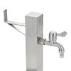vidaXL Garten-Wassersäule Edelstahl Quadratisch 65 cm